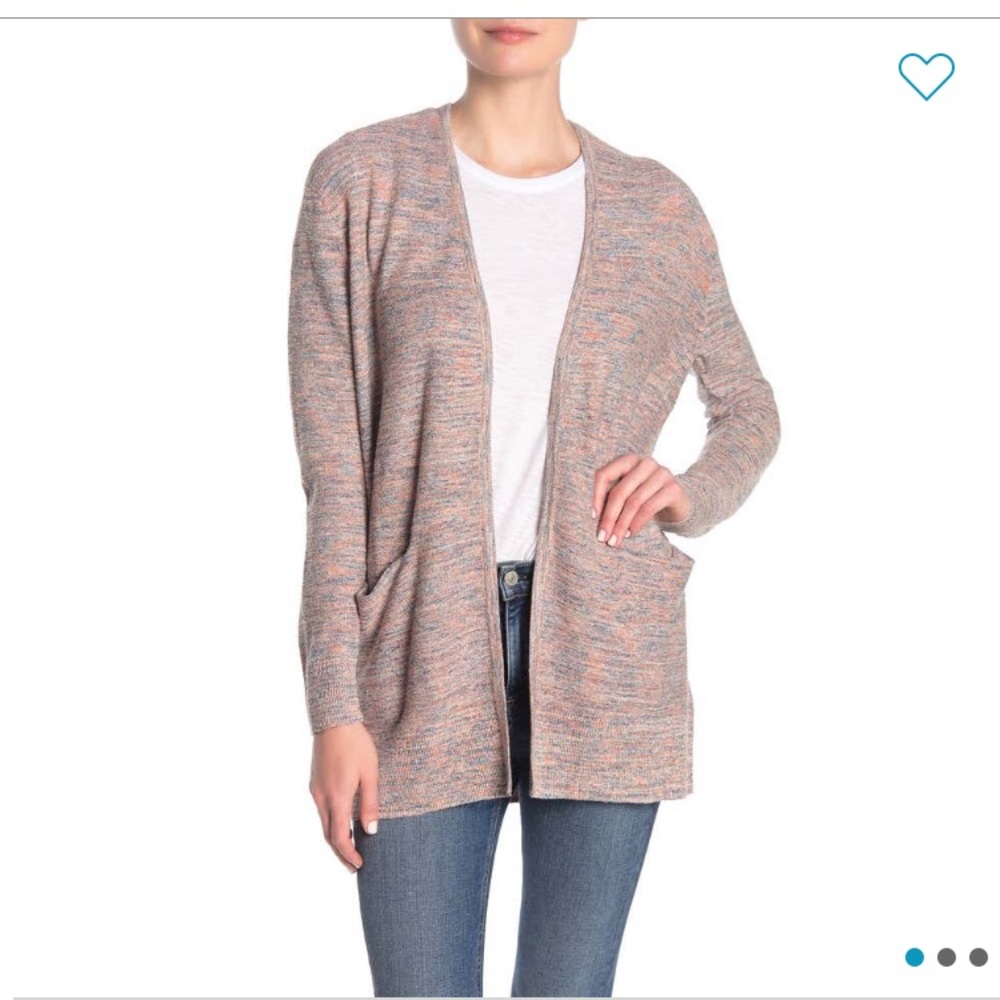 Madewell marbled space-dyed knit cardigan